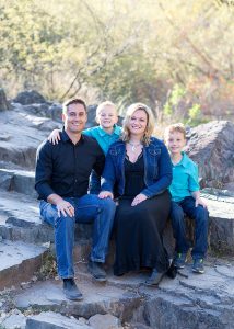 The Peterson Family in Cave Creek Portrait